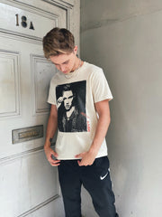 HRVY B&W PICTURE NATURAL T-SHIRT